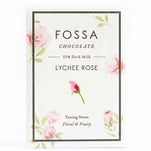 Fossa Lychee Rose Dark Milk Chocolate